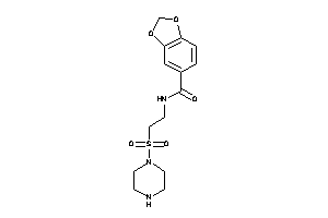 N-(2-piperazinosulfonylethyl)-piperonylamide