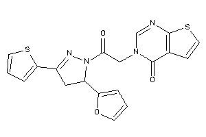 3-[2-[5-(2-furyl)-3-(2-thienyl)-2-pyrazolin-1-yl]-2-keto-ethyl]thieno[2,3-d]pyrimidin-4-one