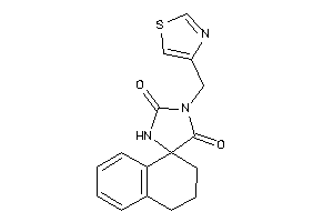 3-(thiazol-4-ylmethyl)spiro[imidazolidine-5,1'-tetralin]-2,4-quinone