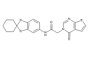 2-(4-ketothieno[2,3-d]pyrimidin-3-yl)-N-spiro[1,3-benzodioxole-2,1'-cyclohexane]-5-yl-acetamide