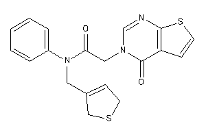 N-(2,5-dihydrothiophen-3-ylmethyl)-2-(4-ketothieno[2,3-d]pyrimidin-3-yl)-N-phenyl-acetamide