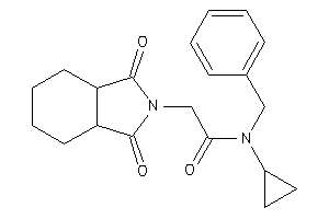 N-benzyl-N-cyclopropyl-2-(1,3-diketo-3a,4,5,6,7,7a-hexahydroisoindol-2-yl)acetamide