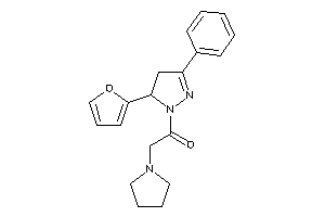 1-[5-(2-furyl)-3-phenyl-2-pyrazolin-1-yl]-2-pyrrolidino-ethanone