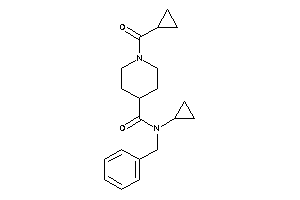 N-benzyl-1-(cyclopropanecarbonyl)-N-cyclopropyl-isonipecotamide