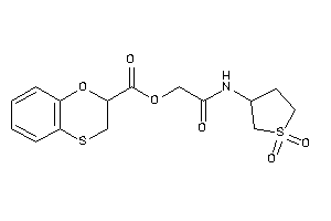 Image of 2,3-dihydro-1,4-benzoxathiine-2-carboxylic Acid [2-[(1,1-diketothiolan-3-yl)amino]-2-keto-ethyl] Ester