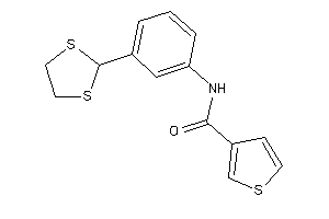 N-[3-(1,3-dithiolan-2-yl)phenyl]thiophene-3-carboxamide