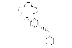 1-[3-(2,5,8,11,14-pentaoxabicyclo[13.4.0]nonadeca-1(15),16,18-trien-17-yl)prop-2-ynyl]piperidine