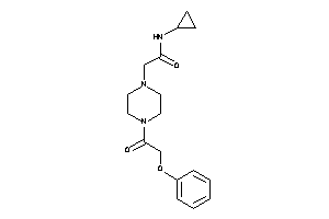 N-cyclopropyl-2-[4-(2-phenoxyacetyl)piperazino]acetamide