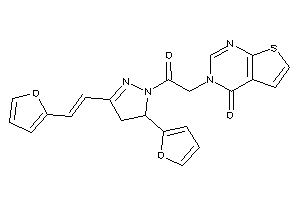 3-[2-[5-(2-furyl)-3-[2-(2-furyl)vinyl]-2-pyrazolin-1-yl]-2-keto-ethyl]thieno[2,3-d]pyrimidin-4-one