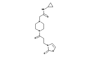 N-cyclopropyl-2-[4-[3-(2-keto-4-thiazolin-3-yl)propanoyl]piperazino]acetamide