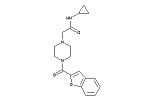 2-[4-(benzofuran-2-carbonyl)piperazino]-N-cyclopropyl-acetamide