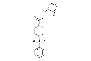 3-[3-(4-besylpiperazino)-3-keto-propyl]-4-thiazolin-2-one