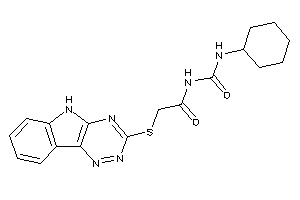 N-(cyclohexylcarbamoyl)-2-(5H-[1,2,4]triazino[5,6-b]indol-3-ylthio)acetamide