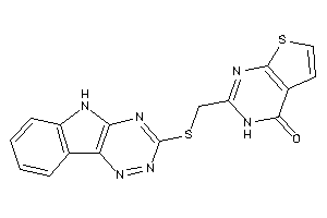 2-[(5H-[1,2,4]triazino[5,6-b]indol-3-ylthio)methyl]-3H-thieno[2,3-d]pyrimidin-4-one