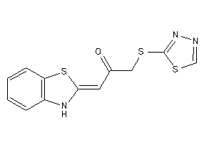 1-(3H-1,3-benzothiazol-2-ylidene)-3-(1,3,4-thiadiazol-2-ylthio)acetone