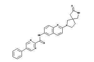 N-[2-(2-keto-3,7-diazaspiro[4.4]nonan-7-yl)-6-quinolyl]-5-phenyl-pyrimidine-2-carboxamide