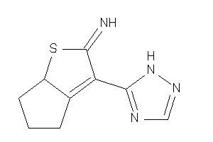 Image of [3-(1H-1,2,4-triazol-5-yl)-4,5,6,6a-tetrahydrocyclopenta[b]thiophen-2-ylidene]amine