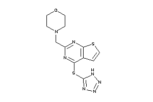 4-[[4-(1H-tetrazol-5-ylthio)thieno[2,3-d]pyrimidin-2-yl]methyl]morpholine