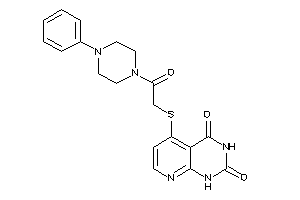 5-[[2-keto-2-(4-phenylpiperazino)ethyl]thio]-1H-pyrido[2,3-d]pyrimidine-2,4-quinone