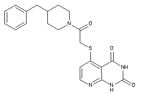 5-[[2-(4-benzylpiperidino)-2-keto-ethyl]thio]-1H-pyrido[2,3-d]pyrimidine-2,4-quinone