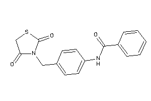 Image of N-[4-[(2,4-diketothiazolidin-3-yl)methyl]phenyl]benzamide