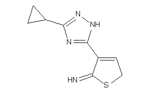 [4-(3-cyclopropyl-1H-1,2,4-triazol-5-yl)-2H-thiophen-5-ylidene]amine
