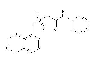 2-(4H-1,3-benzodioxin-8-ylmethylsulfonyl)-N-phenyl-acetamide