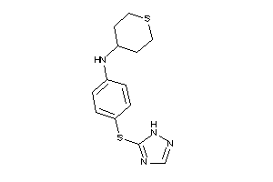 Tetrahydrothiopyran-4-yl-[4-(1H-1,2,4-triazol-5-ylthio)phenyl]amine