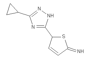 [2-(3-cyclopropyl-1H-1,2,4-triazol-5-yl)-2H-thiophen-5-ylidene]amine