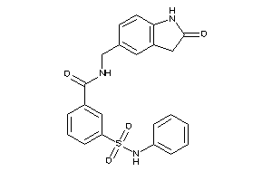 N-[(2-ketoindolin-5-yl)methyl]-3-(phenylsulfamoyl)benzamide