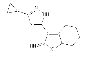 [3-(3-cyclopropyl-1H-1,2,4-triazol-5-yl)-5,6,7,7a-tetrahydro-4H-benzothiophen-2-ylidene]amine