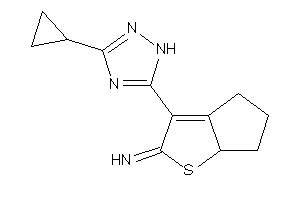 [3-(3-cyclopropyl-1H-1,2,4-triazol-5-yl)-4,5,6,6a-tetrahydrocyclopenta[b]thiophen-2-ylidene]amine