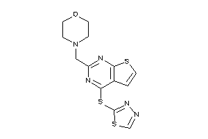 4-[[4-(1,3,4-thiadiazol-2-ylthio)thieno[2,3-d]pyrimidin-2-yl]methyl]morpholine