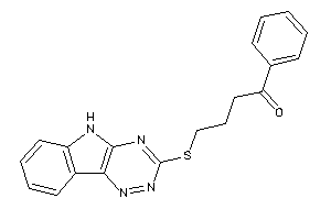 1-phenyl-4-(5H-[1,2,4]triazino[5,6-b]indol-3-ylthio)butan-1-one
