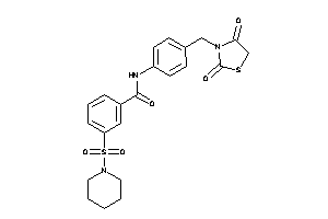 N-[4-[(2,4-diketothiazolidin-3-yl)methyl]phenyl]-3-piperidinosulfonyl-benzamide