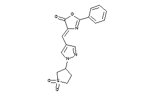 4-[[1-(1,1-diketothiolan-3-yl)pyrazol-4-yl]methylene]-2-phenyl-2-oxazolin-5-one