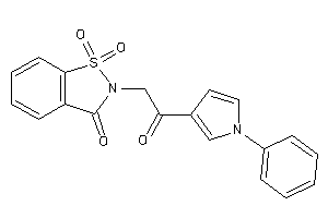 1,1-diketo-2-[2-keto-2-(1-phenylpyrrol-3-yl)ethyl]-1,2-benzothiazol-3-one