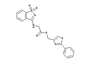 2-[(1,1-diketo-1,2-benzothiazol-3-yl)amino]acetic Acid (2-phenylthiazol-4-yl)methyl Ester