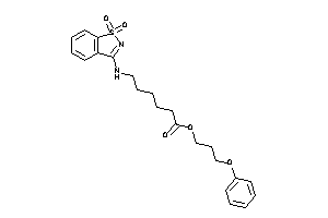 6-[(1,1-diketo-1,2-benzothiazol-3-yl)amino]hexanoic Acid 3-phenoxypropyl Ester