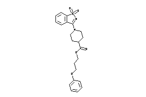 1-(1,1-diketo-1,2-benzothiazol-3-yl)isonipecot 3-phenoxypropyl Ester