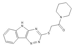 1-piperidino-2-(5H-[1,2,4]triazino[5,6-b]indol-3-ylthio)ethanone