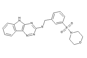 4-[3-[(5H-[1,2,4]triazino[5,6-b]indol-3-ylthio)methyl]phenyl]sulfonylmorpholine