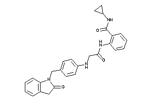 N-cyclopropyl-2-[[2-[4-[(2-ketoindolin-1-yl)methyl]anilino]acetyl]amino]benzamide