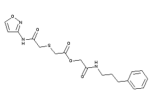 2-[[2-(isoxazol-3-ylamino)-2-keto-ethyl]thio]acetic Acid [2-keto-2-(3-phenylpropylamino)ethyl] Ester