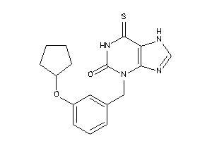 3-[3-(cyclopentoxy)benzyl]-6-thioxo-7H-purin-2-one