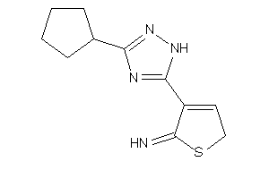 Image of [4-(3-cyclopentyl-1H-1,2,4-triazol-5-yl)-2H-thiophen-5-ylidene]amine