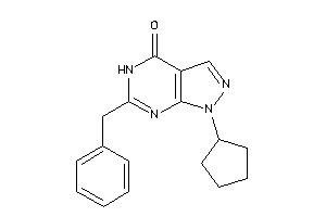 6-benzyl-1-cyclopentyl-5H-pyrazolo[3,4-d]pyrimidin-4-one