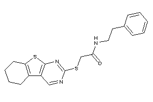 N-phenethyl-2-(5,6,7,8-tetrahydrobenzothiopheno[2,3-d]pyrimidin-2-ylthio)acetamide