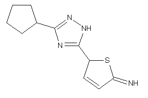 Image of [2-(3-cyclopentyl-1H-1,2,4-triazol-5-yl)-2H-thiophen-5-ylidene]amine