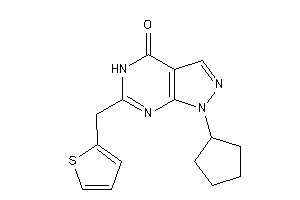1-cyclopentyl-6-(2-thenyl)-5H-pyrazolo[3,4-d]pyrimidin-4-one